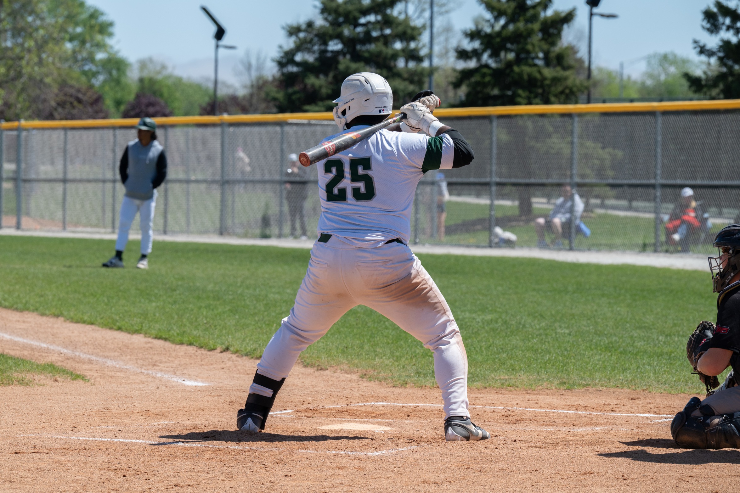A batter at the plate.