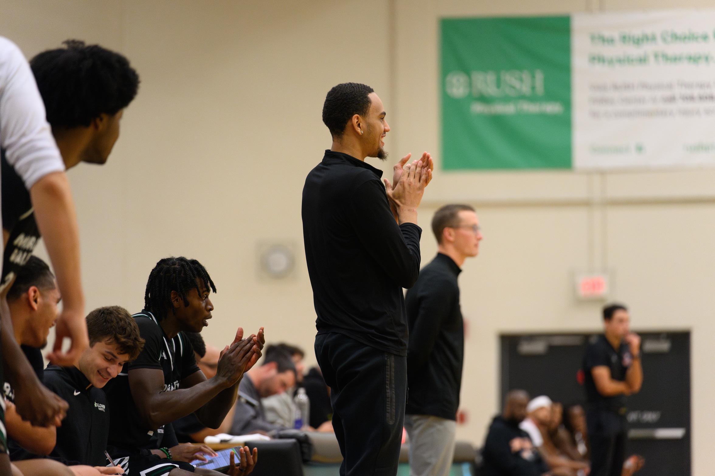 Assistant Coach and alumnus Anthony Taylor