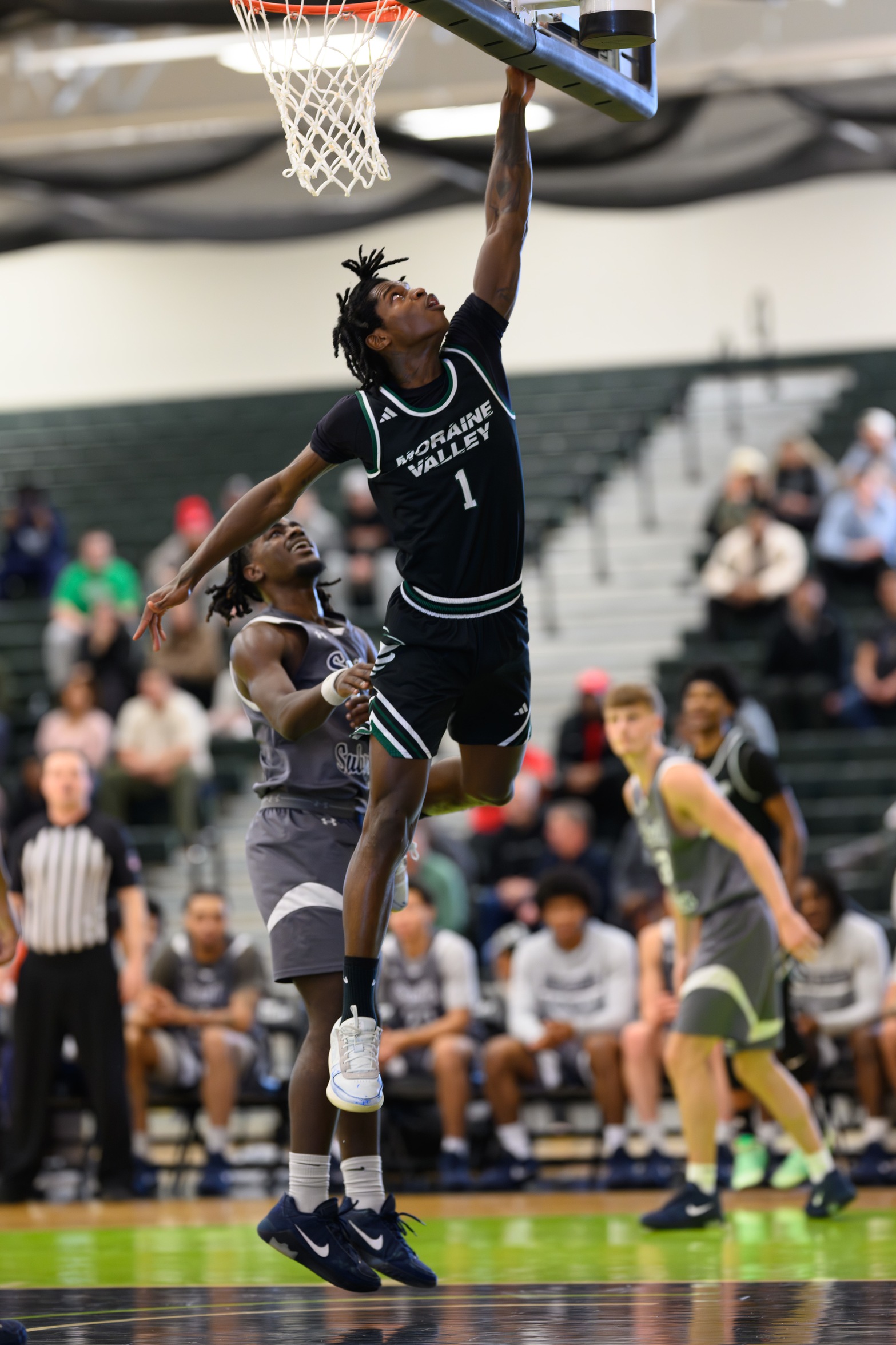 Freshman basketball player Reggie Strong.